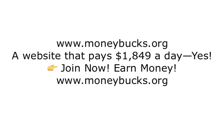A website that pays $1,849 a day—Yes! www.moneybucks.org