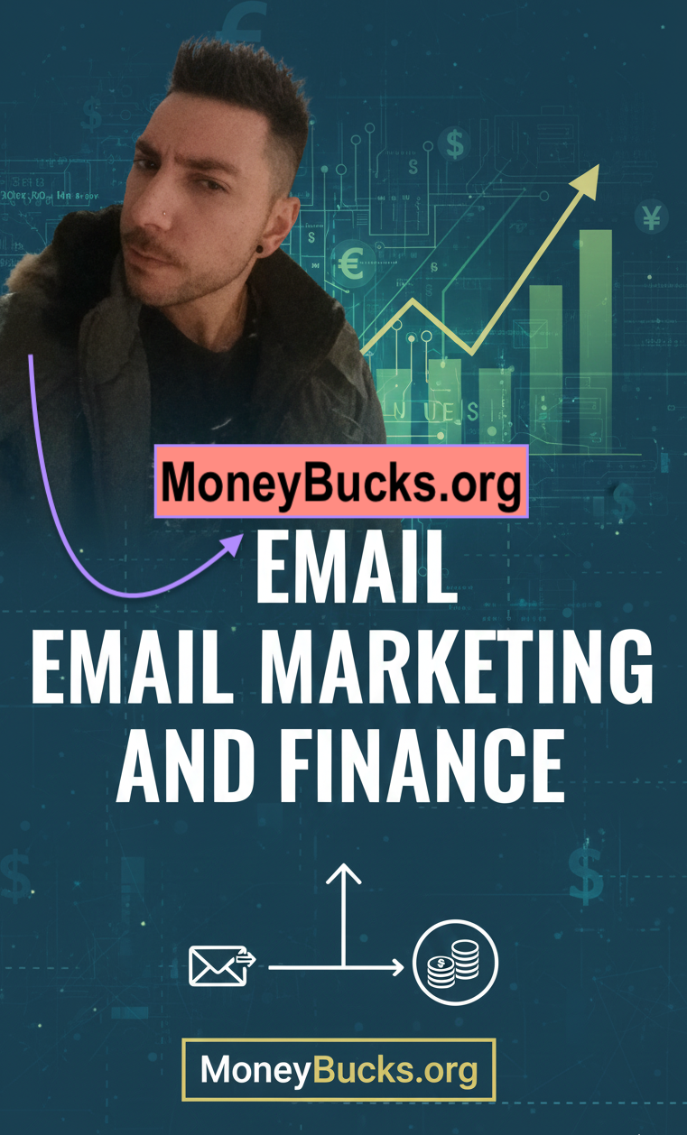 Email Marketing And Finance Banner. MoneyBucks.org