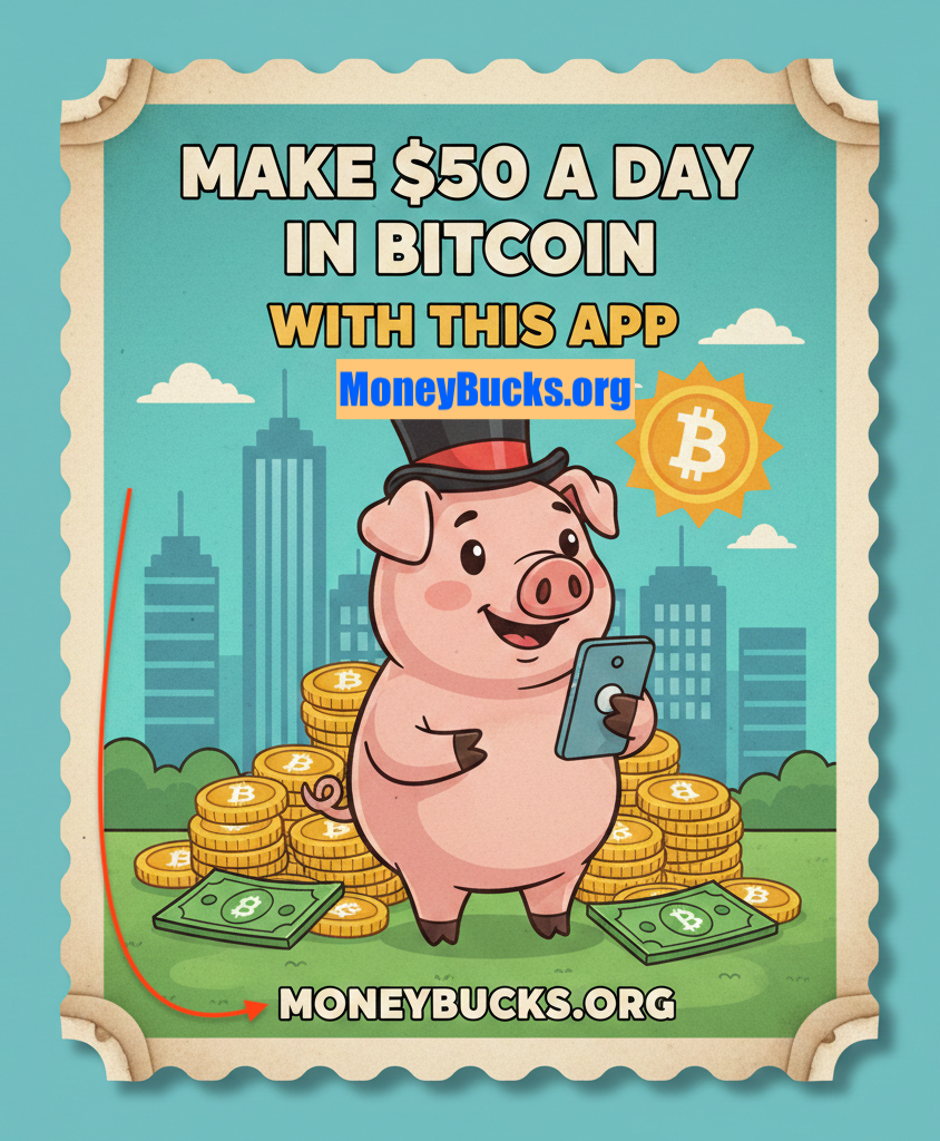 Make $50 A Day In Bitcoin With This App. moneybucks.org 
