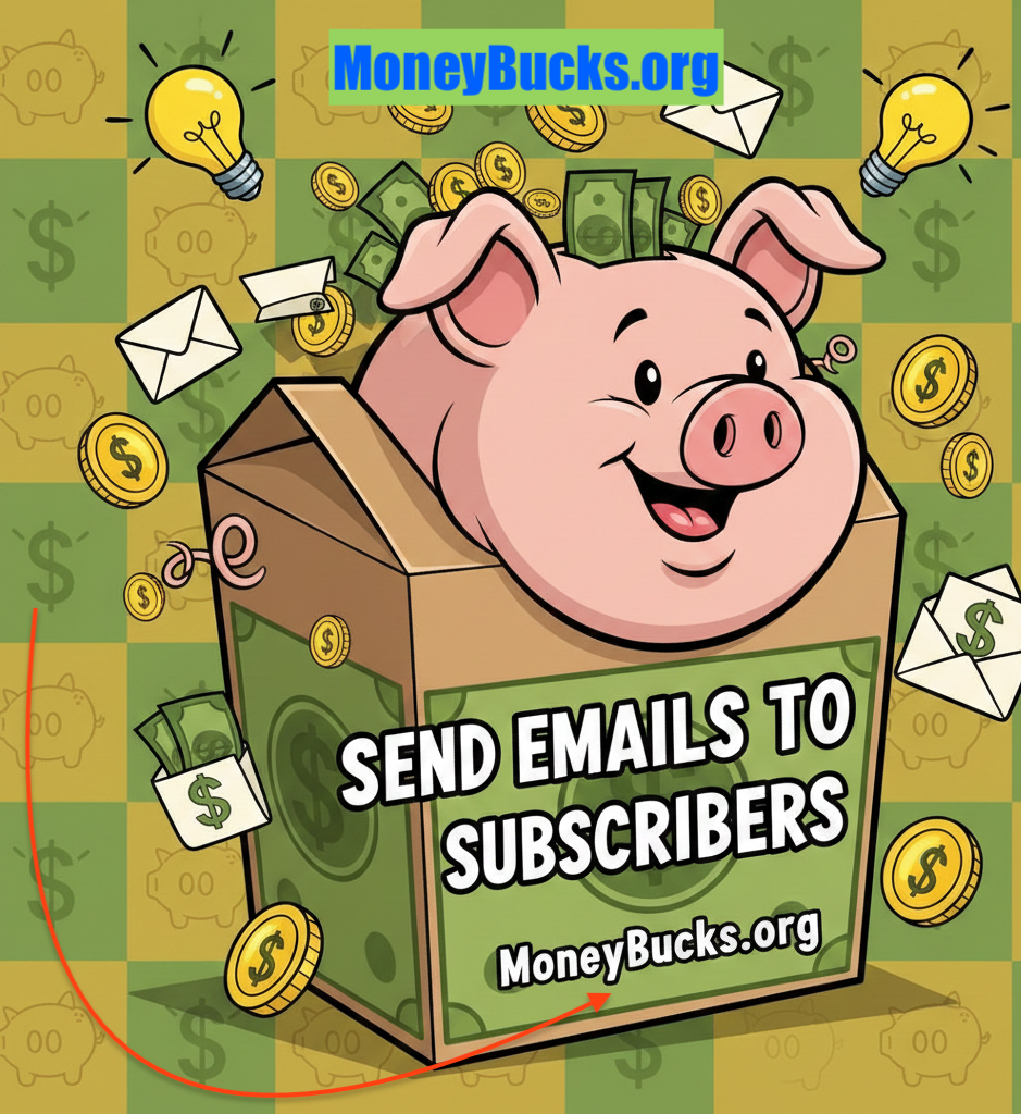 Send Emails To Subscribers. moneybucks.org