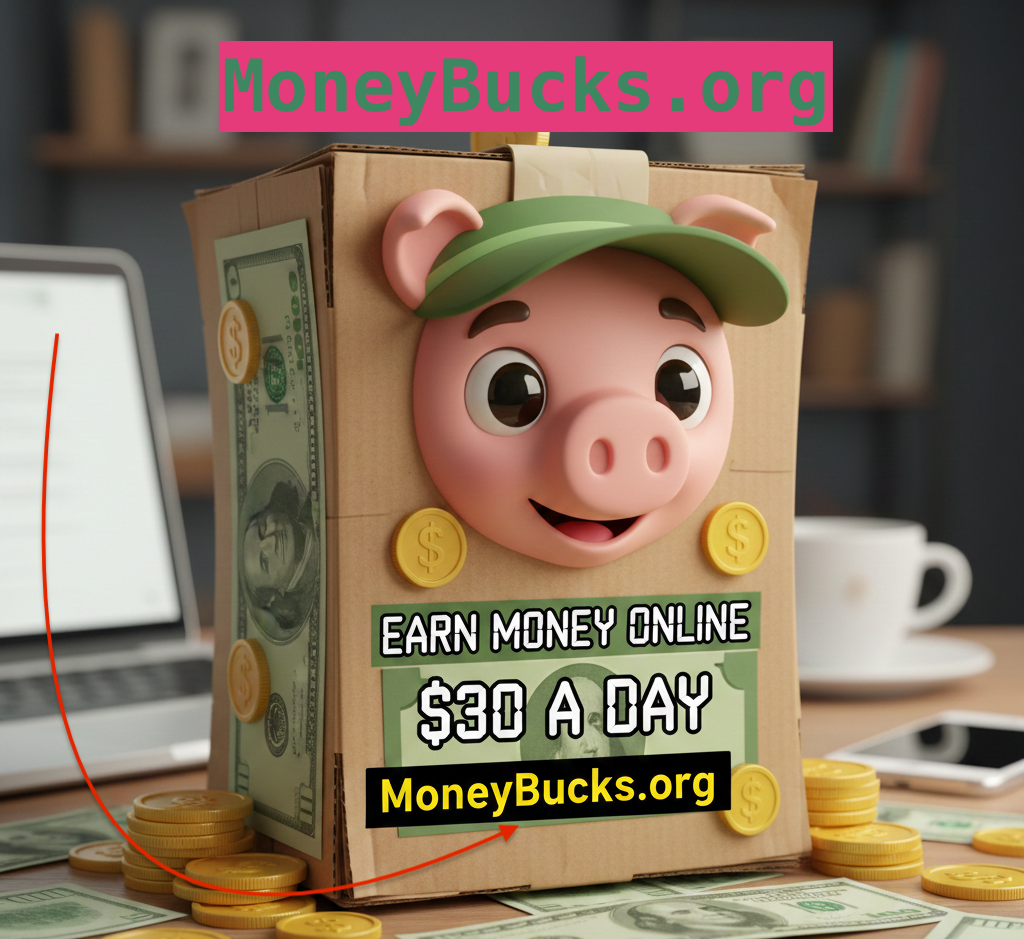 Earn money online $30 a day. MoneyBucks.org 